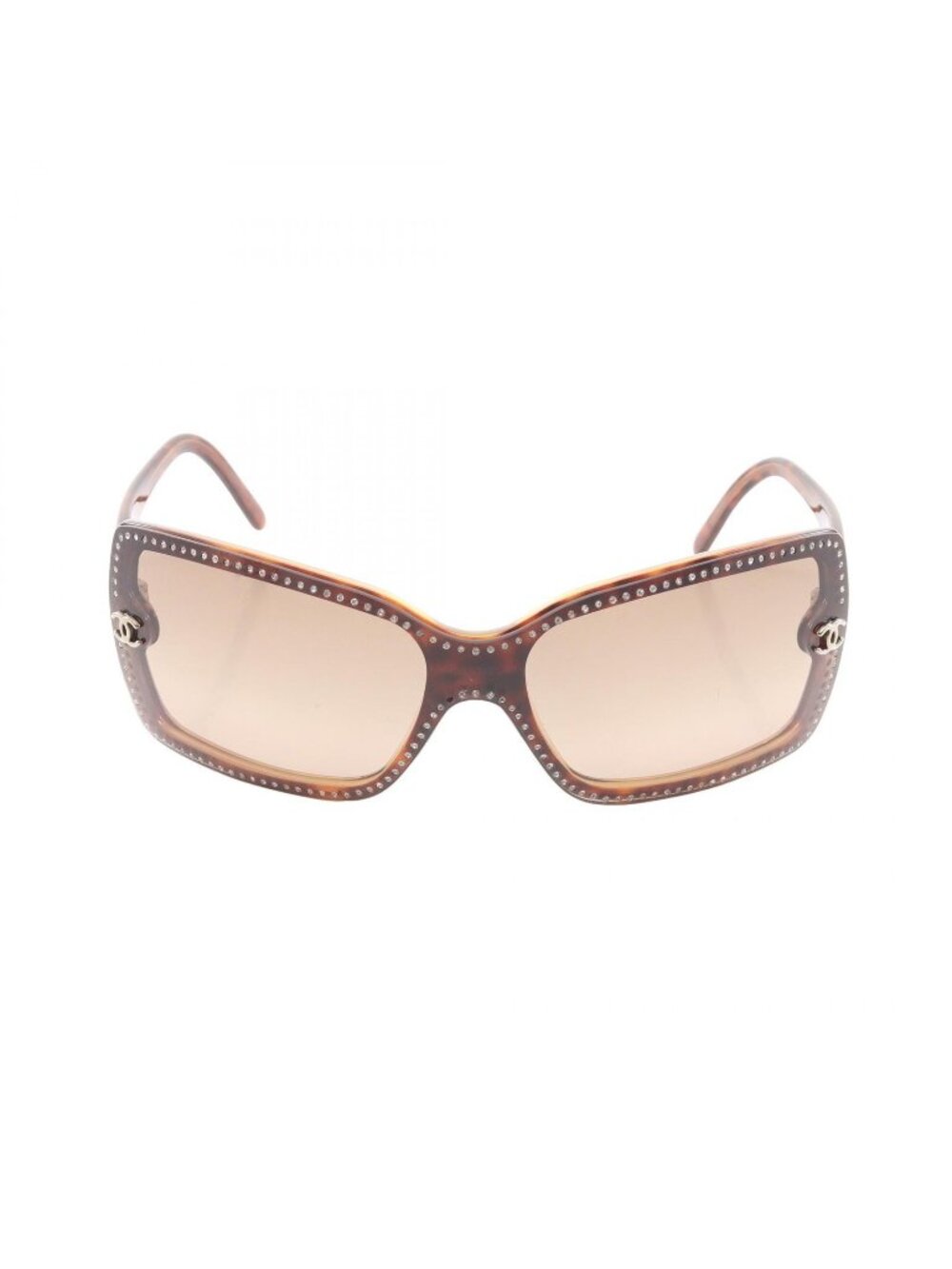 Chanel Sunglasses CC Logo Gradient Lens Tortoiseshell Pattern Eyewear